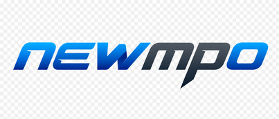 Logo newmpo berwarna hijau